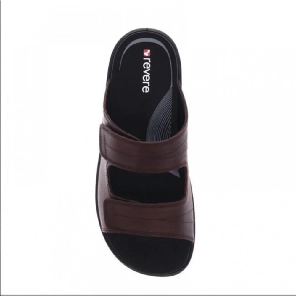 Revere Durban Casual Sandals Brown Whiskey Leather Size 13 size 46